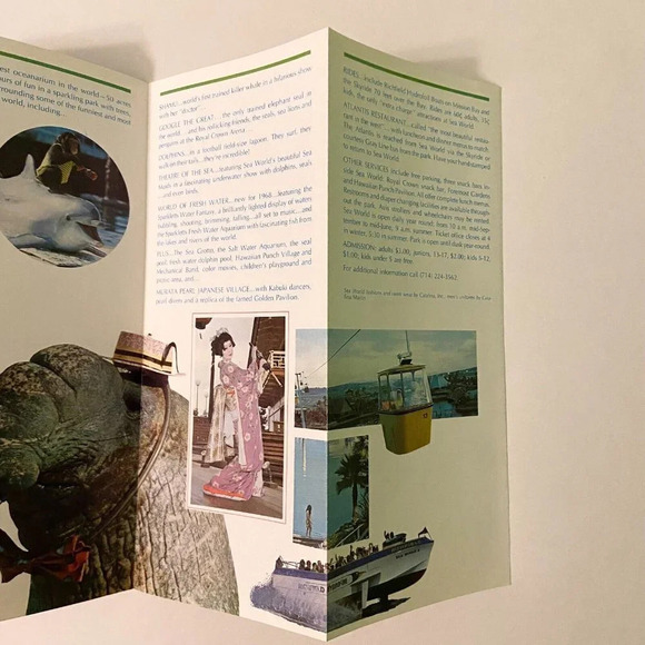 Vintage Sea World Mission  Bay Park San Diego Travel Guide Brochure - Picture 7 of 12